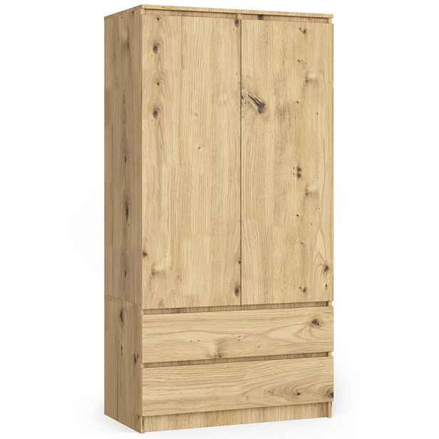 Ak furniture Šatní skříň Star 90 cm dub artisan
