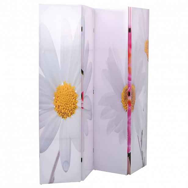 vidaXL Skládací paraván 160 x 170 cm květina