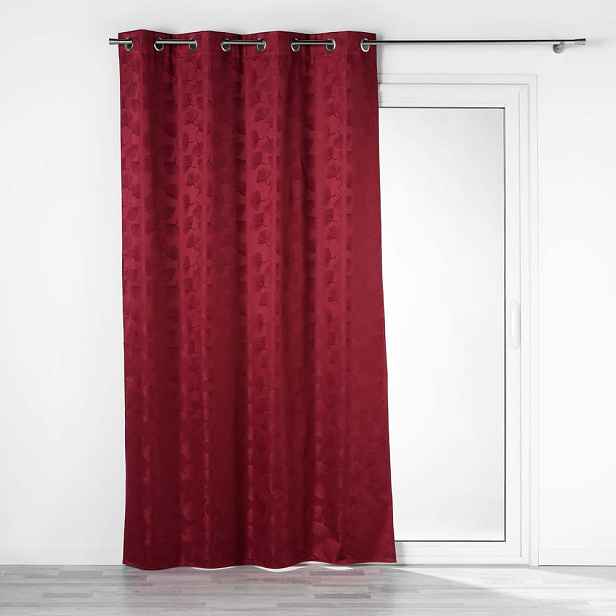 Vínový zatemňovací závěs z žakáru 140x260 cm Lunella – douceur d'intérieur