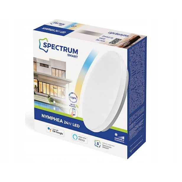 Lampa Svítidlo Stropní Svítidlo Led Cct 24W 2700-6500K Wifi Smart App