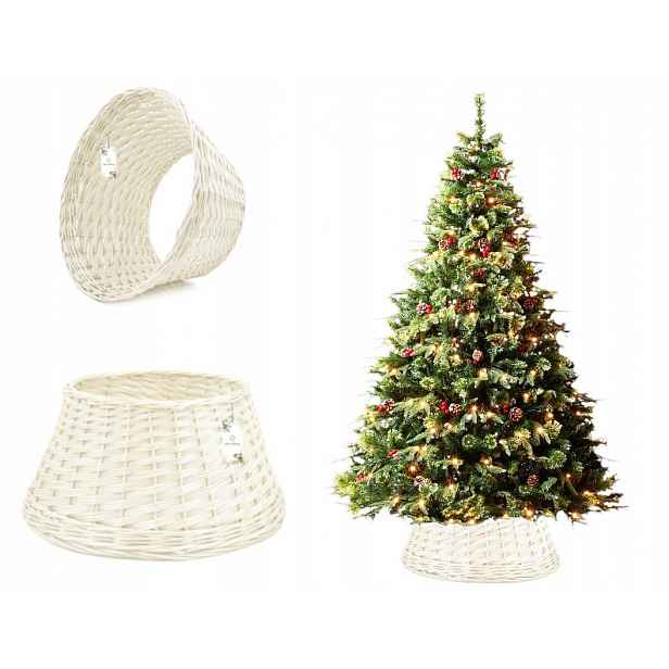 Proutěný obal na stojan pod vánoční stromek Košík pod vánoční stromek Fi 45 cm