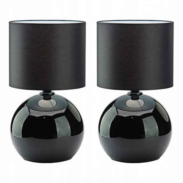 Tk Lighting Sada 2 x noční stolní lampa Palla Small Black 5067