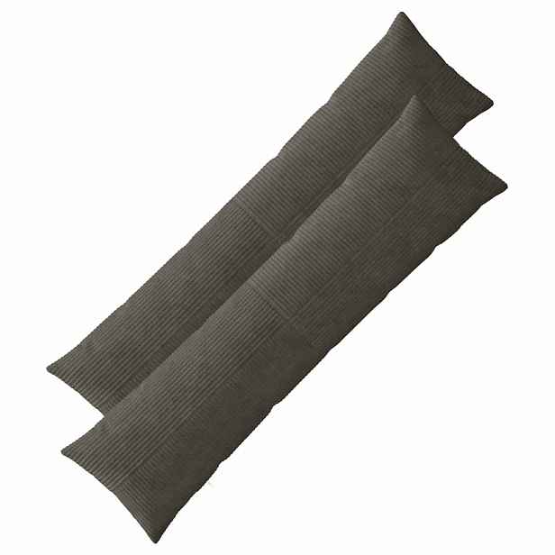 vidaXL Povlak na polštář 2 pcs ALMELO Antracitová 40 x 145 cm manšestr