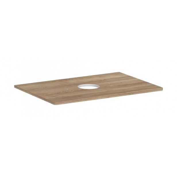 Deska pod umyvadlo Hansgrohe Xelu Q 78x1,6x55 cm přírodní dub 54113230