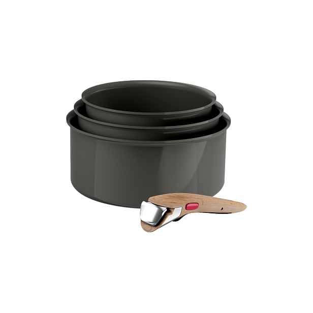 Sada keramických rendlíků Tefal Ingenio Renew Ceramic 4 ks L2729302 16/18/20 cm