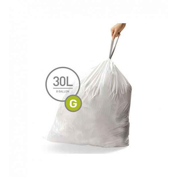 Simplehuman - Sáčky do odpadkového koše 30 l, typ G, 20 ks CW0166