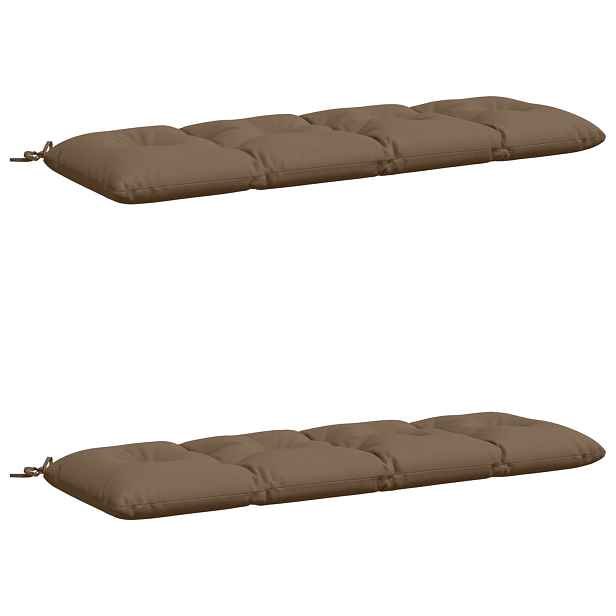 vidaXL Polstry na lavice VIANEN 2 ks 100% polyester Taupe