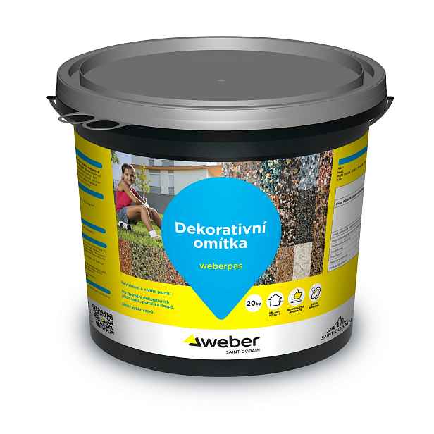 Omítka dekorativní weberpas design stone 07 20 kg