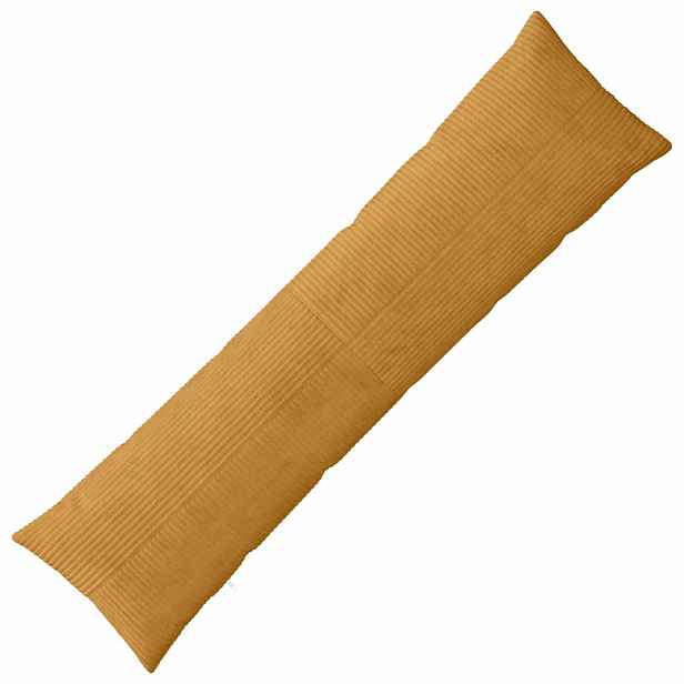 vidaXL Povlak na polštář ALMELO Žlutá 40 x 145 cm manšestr