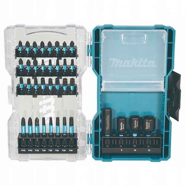Makita E-22925 sada bitů 1/4" hlavice, Impact Black, 36-dílná, Ph pouzdro