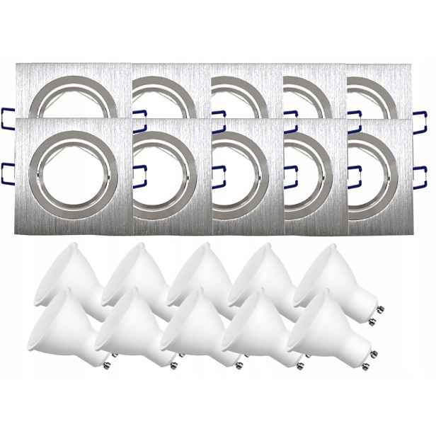 Sada stropních svítidel Halogen 10x žárovky 1,5W