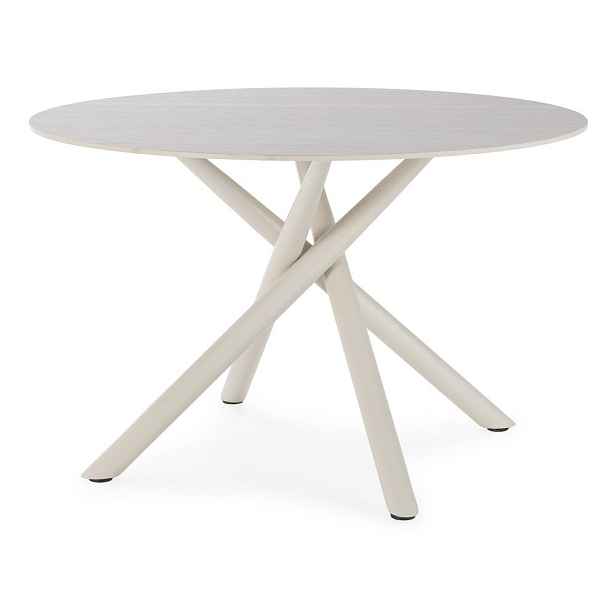 Kulatý jídelní stůl s keramickou deskou ø 119,5 cm Talia – Marckeric