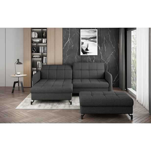 Sedací sestava Lorelle - sedací souprava + taburet Provedení: Levá varianta, látka: Inari 96