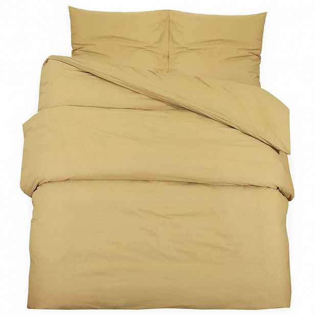 vidaXL Sada ložního prádla taupe 200 x 220 cm lehké mikrovlákno