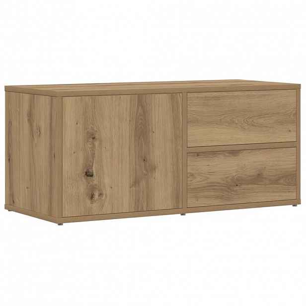 vidaXL TV skříňka dub artisan 80x34x35,5 cm kompozitní dřevo