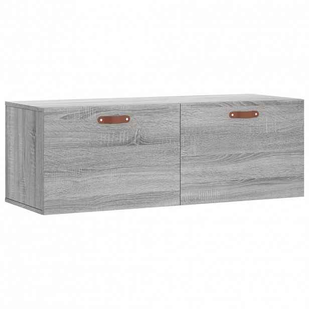 vidaXL Nástěnná skříňka šedá sonoma 100x36,5x35 cm kompozitní dřevo