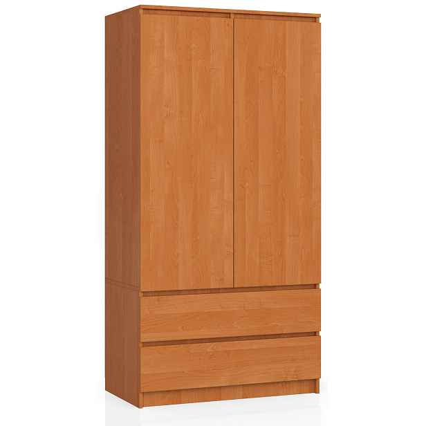 Ak furniture Šatní skříň Star 90 cm olše