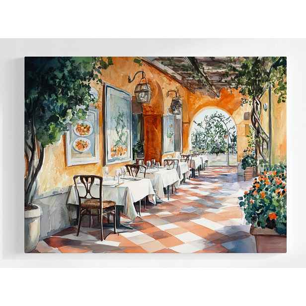 Plakát Restaurace Pizzeria Trattoria Jídlo 100x75