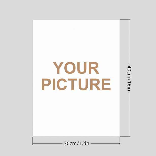 TEMU 2D Plochý Tisk na Plátno, Nahrajte Personalizované Vlastní Fotografie, Obrázky a Umělecká Díla, Odolné proti Trhání a Protahování, Vlastní
