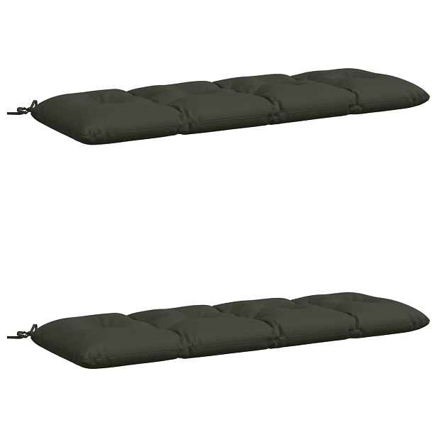 vidaXL Polstry na lavice VIANEN 2 ks 100% polyester Antracitová
