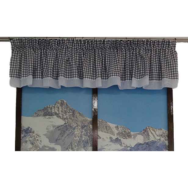 Mg Lambrekýn Mřížka +voál barvy dle výběru Cena 300x45cm