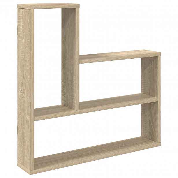vidaXL Nástěnná polička Dub sonoma 60 x 11 x 60 cm Kompozitní dřevo