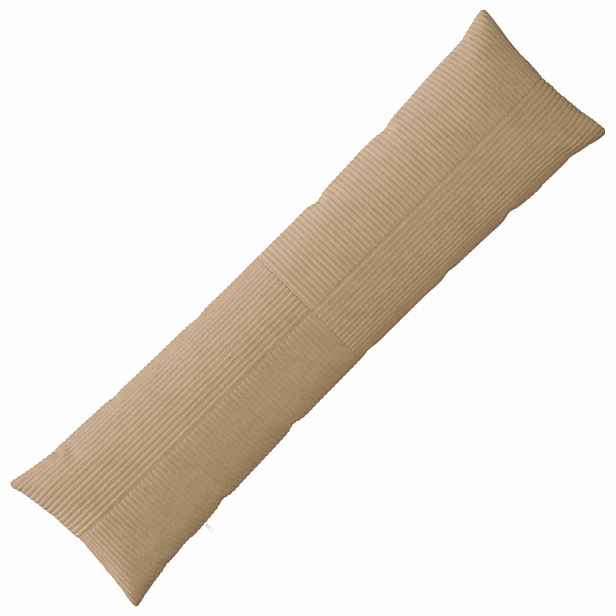 vidaXL Povlak na polštář ALMELO Hnědá 40 x 145 cm manšestr