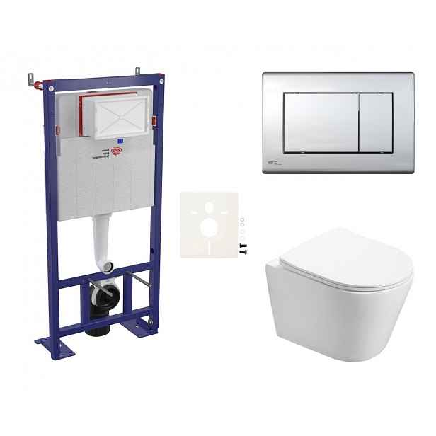 Závěsný wc set do lehkých stěn / předstěnová SAT Infinitio SIKOSSIN21K