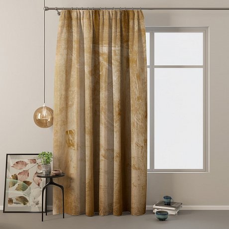 Žlutý sametový závěs AmeliaHome Velvety Simple, 245 x 140 cm