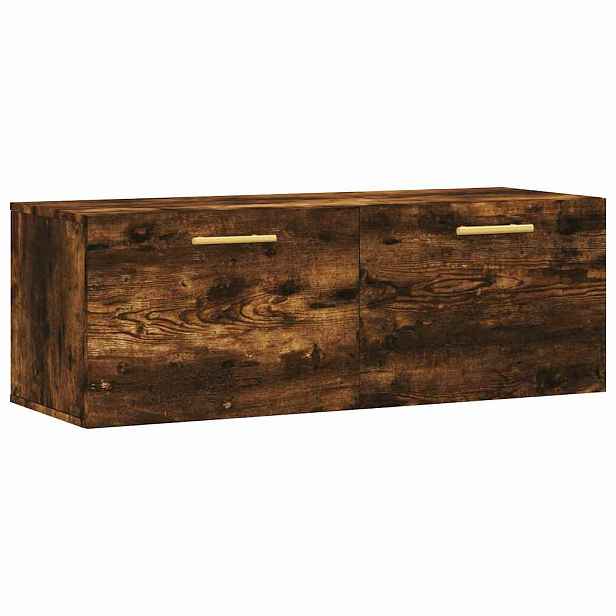 vidaXL Nástěnná skříňka kouřový dub 100x36,5x35 cm kompozitní dřevo