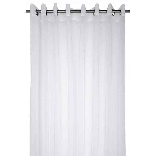 Klasická Záclona Bílá Hladká Na Kolečkách Velká Široká 300 x 280 cm