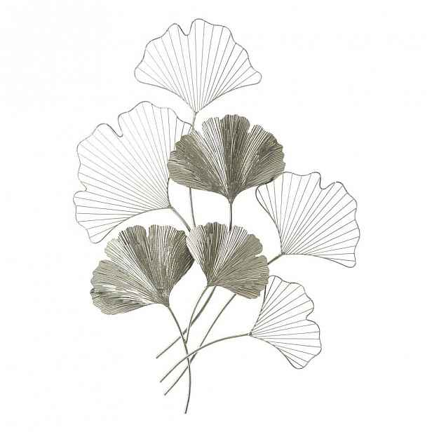 Kovová závěsná dekorace ve stříbrné barvě Mauro Ferretti Goxy Silver, 62 x 86 cm