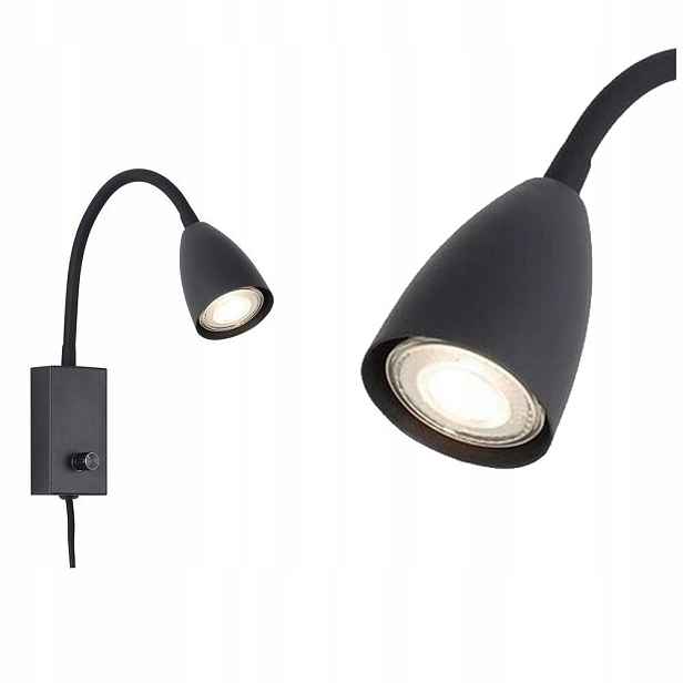 Lampa reflektorová spotová černá Mika pro osvětlení obrazu Rabalux