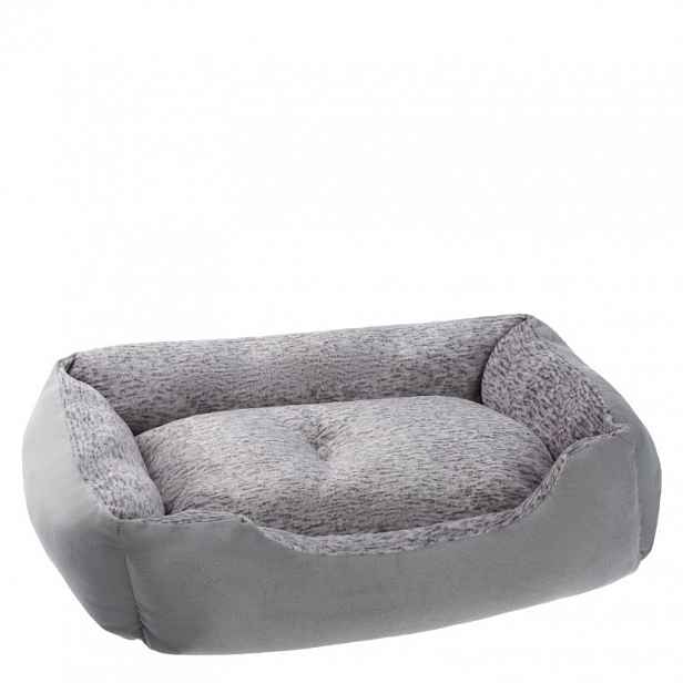 Petstuff Pelíšek pro psa, velikost XL, 90 x 65 x 22cm, šedý