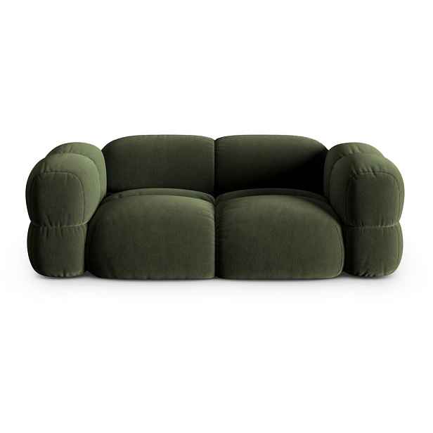 Zelená sametová pohovka 210 cm Loretto – Cosmopolitan Design