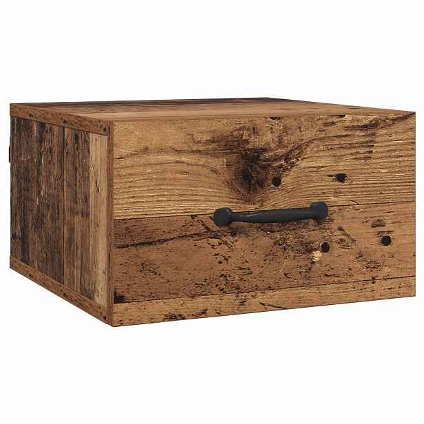 vidaXL Noční skříňka Staré dřevo 35 x 35 x 20 cm Kompozitní dřevo
