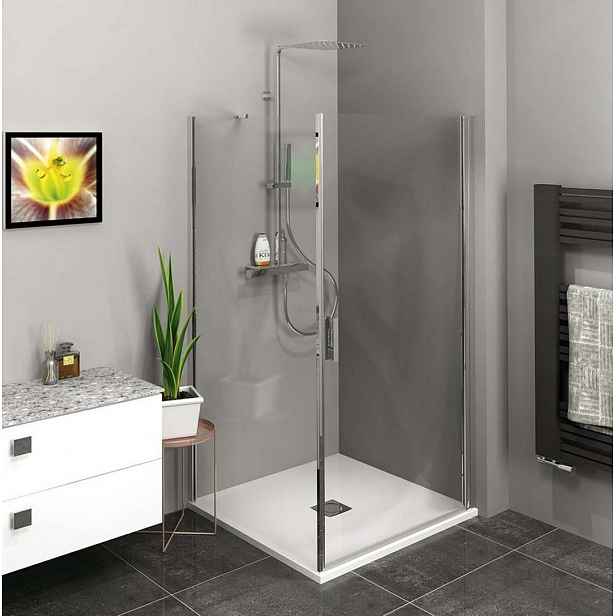 Polysan Zoom Line - Sprchový kout 90x70 cm, L/P varianta, Antidrop, čiré sklo/chrom ZL1290ZL3270