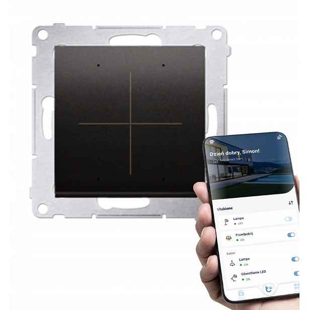 Simon 54 Go Ovladač Control ovládaný chytrým telefonem Wi-Fi Antracit