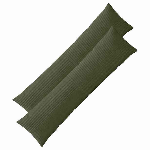 vidaXL Povlak na polštář 2 pcs ALMELO Zelená 40 x 145 cm manšestr