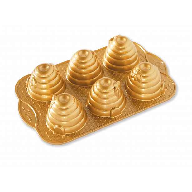 Forma Nordic Ware Včelí úly 6 ks, zlatá, 710 ml