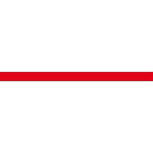Listela Rako Concept červená Akcent 1,5x25 cm lesk VLAG8002.1