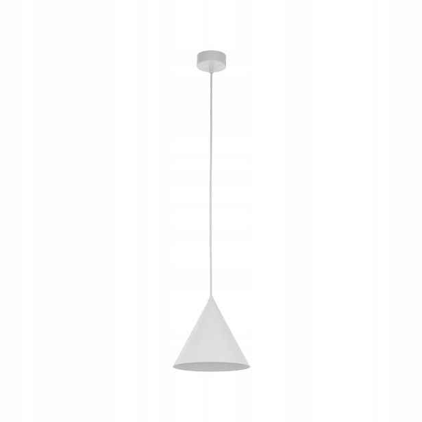 Lustr Závěsná lampa Cono Bílý Minimalistický E27 Kov Tk Lighting