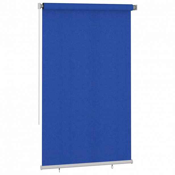 vidaXL Venkovní roleta 140 x 230 cm modrá HDPE