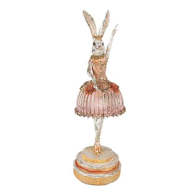 Dekorace socha zaječí dáma jako baletka - 11*11*35 cm Clayre & Eef