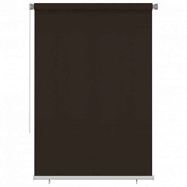 vidaXL Venkovní roleta 160 x 230 cm hnědá HDPE