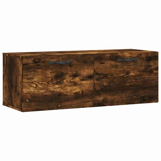 vidaXL Nástěnná skříňka kouřový dub 100x36,5x35 cm kompozitní dřevo