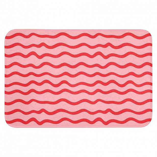 OnlyWow WC PŘEDLOŽKA Hravé - Vzor - Červená 90x60 cm