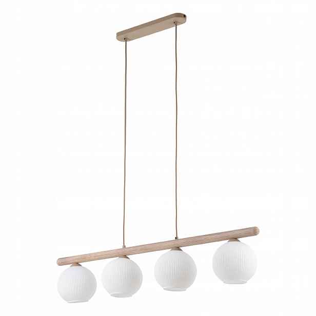 Stropní Svítidlo Závěsná Stropní Svítidlo Virlo Bílý Kov E14 140 Cm Salon Tk Lighting