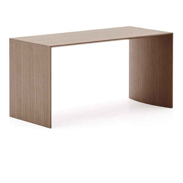 Konferenční stolek v tmavě přírodní barvě v dekoru ořechu 45x90 cm Litto – Kave Home