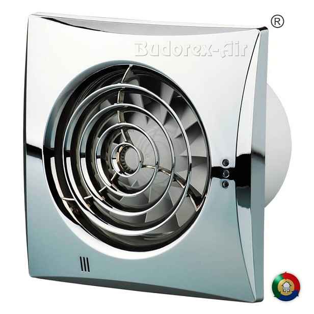 Koupelnový Ventilátor Vents 100 Quiet Chrom 25 dB